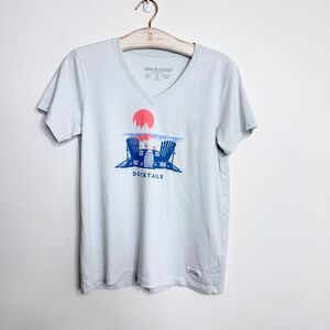 NWT Women's Life is Good Docktails LITE Crusher Vee Small